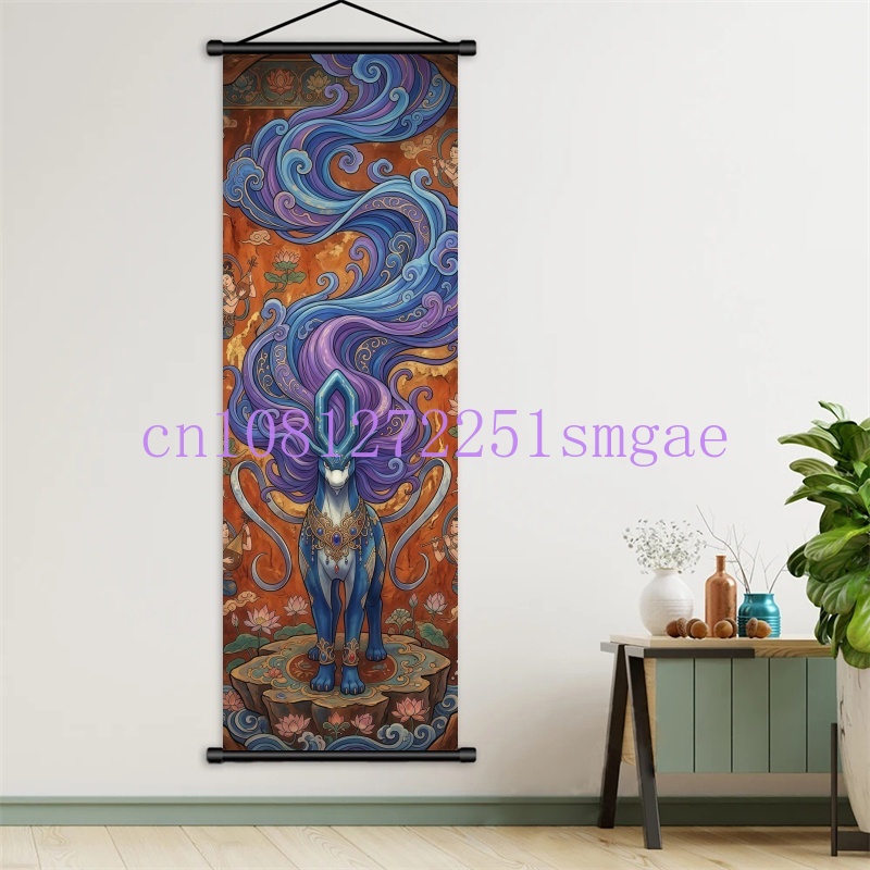 Pokemon Anime Poster Scroll Pa - Canvas Painting review and price