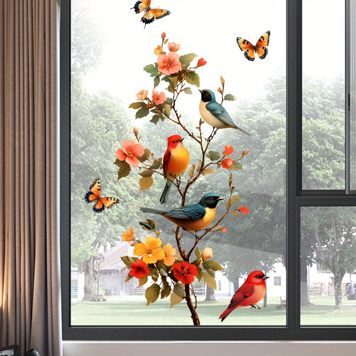 1 Piece of Pastoral Flower and - Home Decor Window Blinds review and price