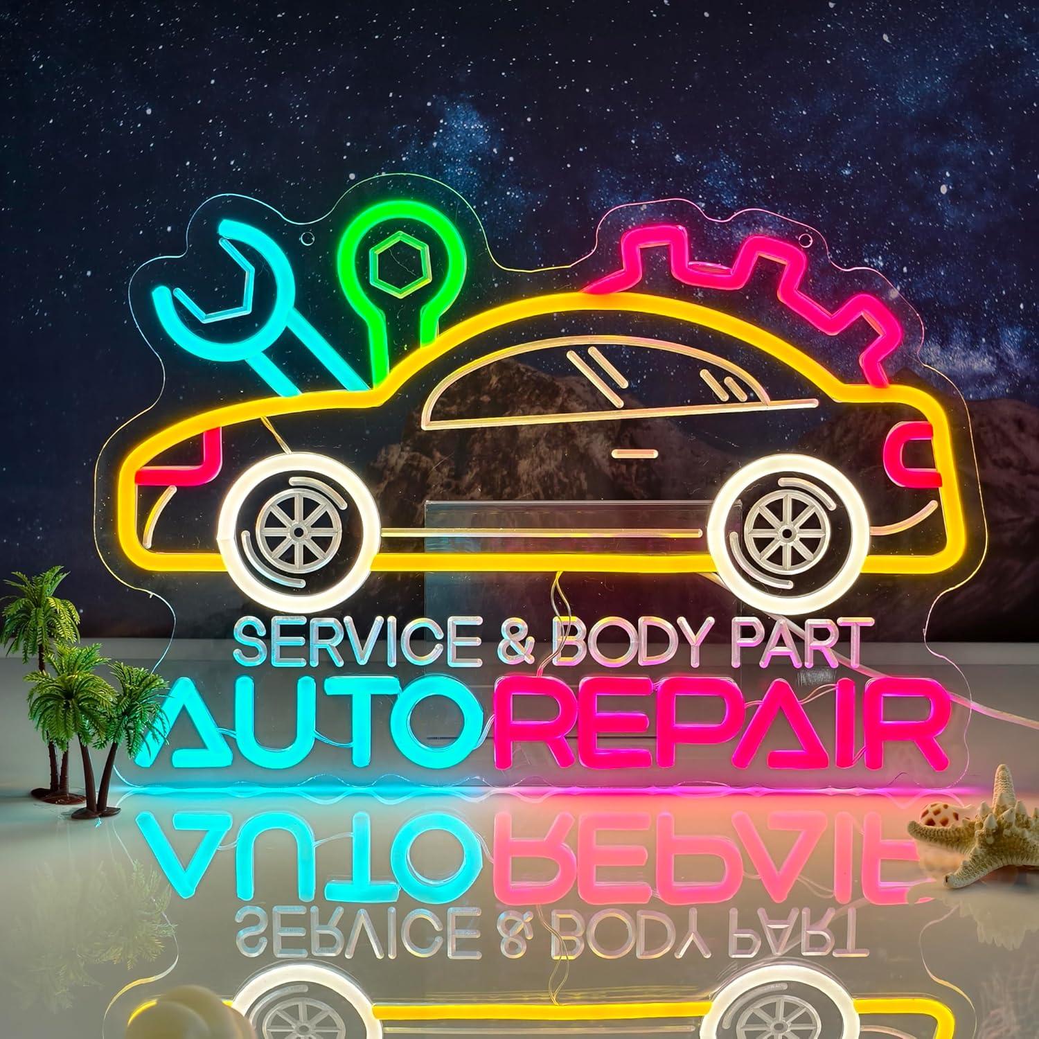 Auto Repair Neon Sign Neon Lig - Home Decor Shop review and price