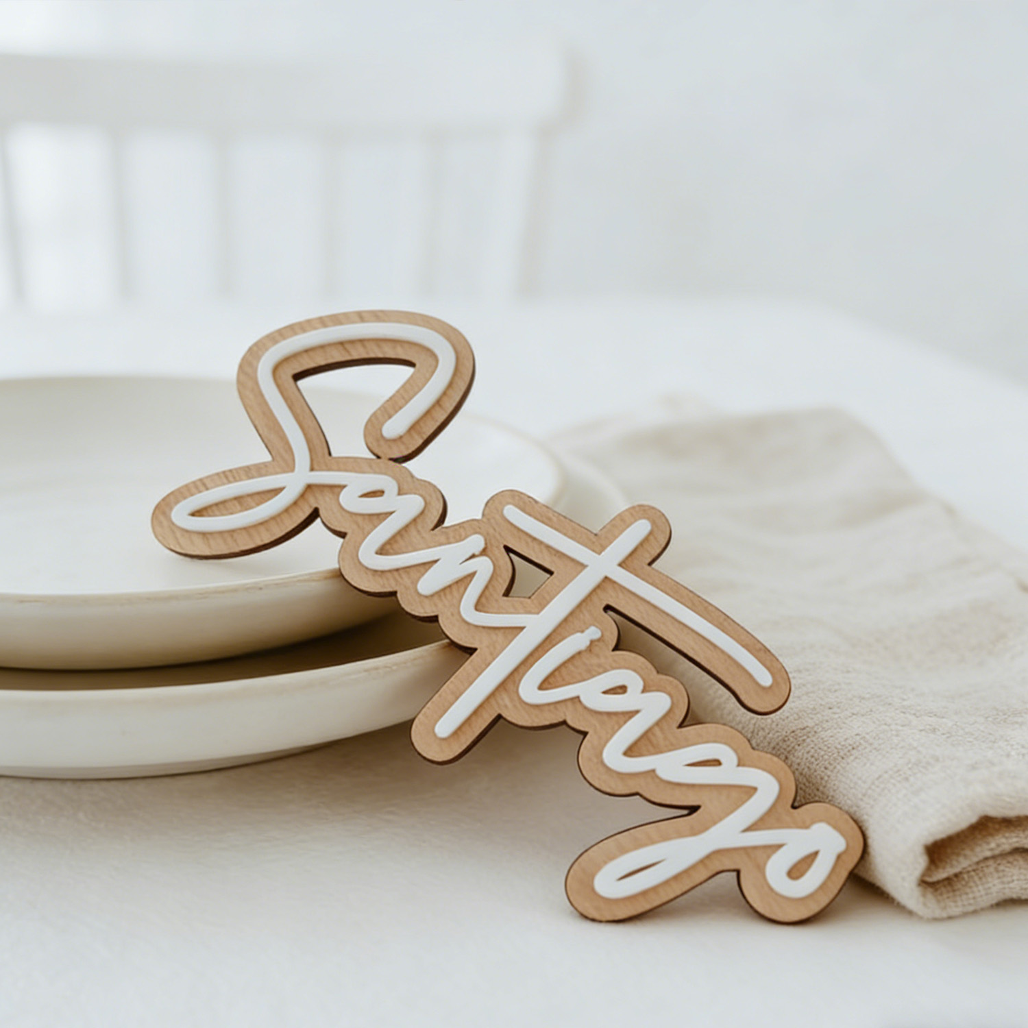 1Pc Custom Name Cute White Woo - Home Decor White review and price