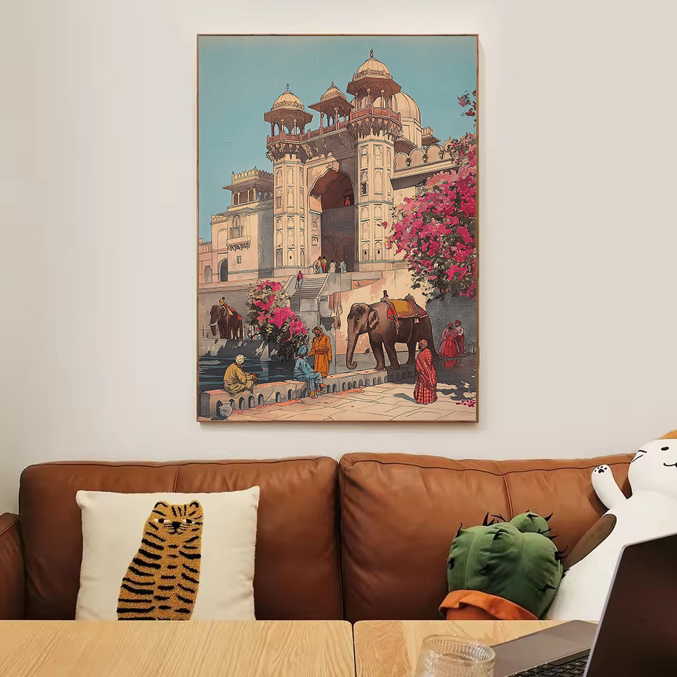 Vintage Ancient India Living B - Home Decor Varanasi review and price