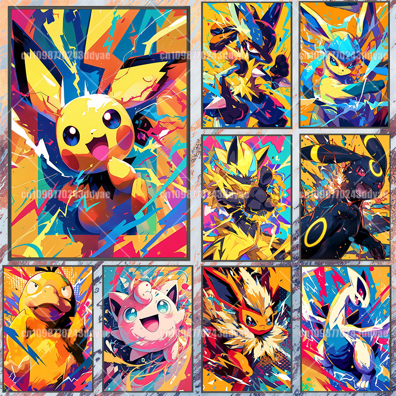 Anime Pokemon Canvas Painting  - Canvas Painting review and price