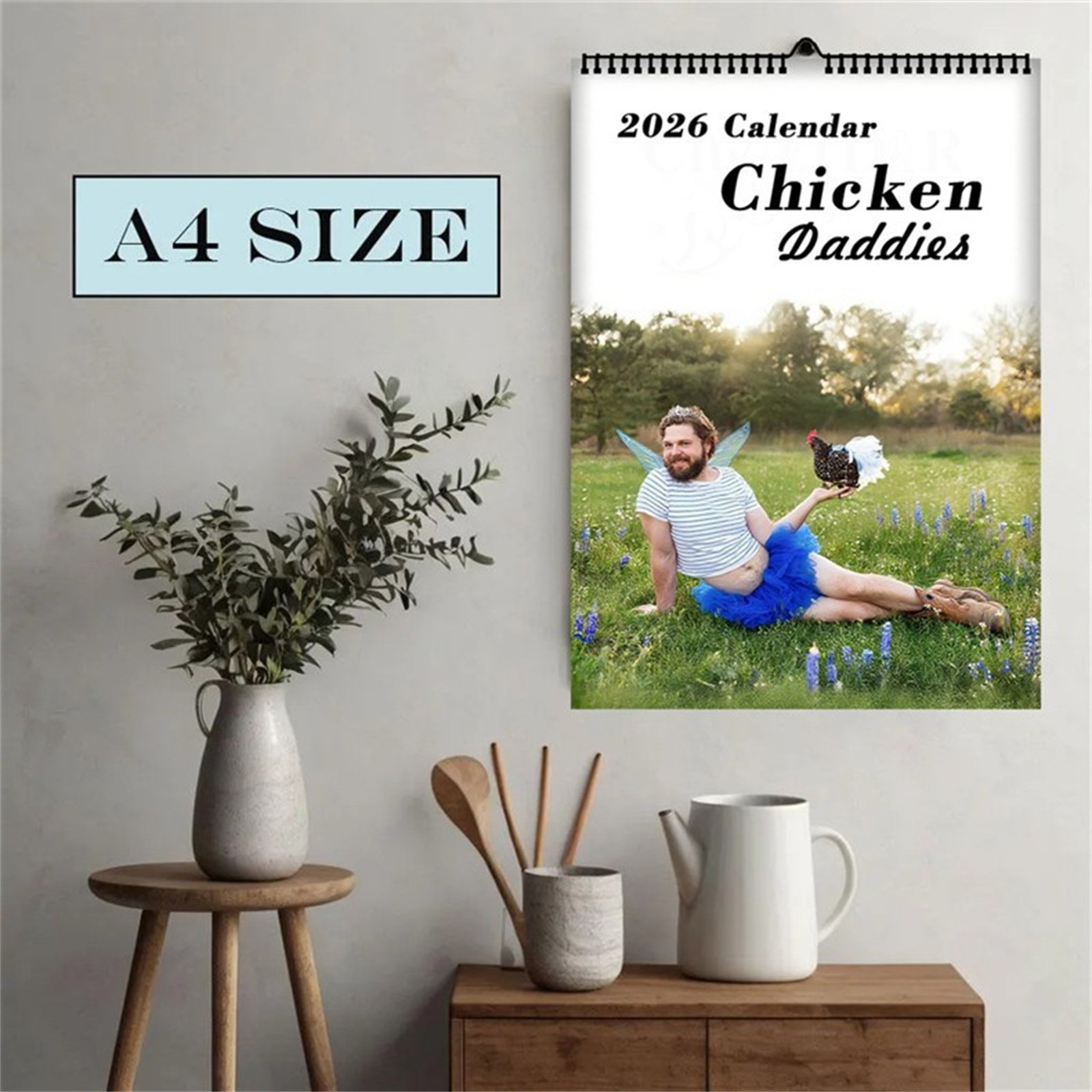 2026 Funny Chicken Daddy Wall  - Home Decor White review and price