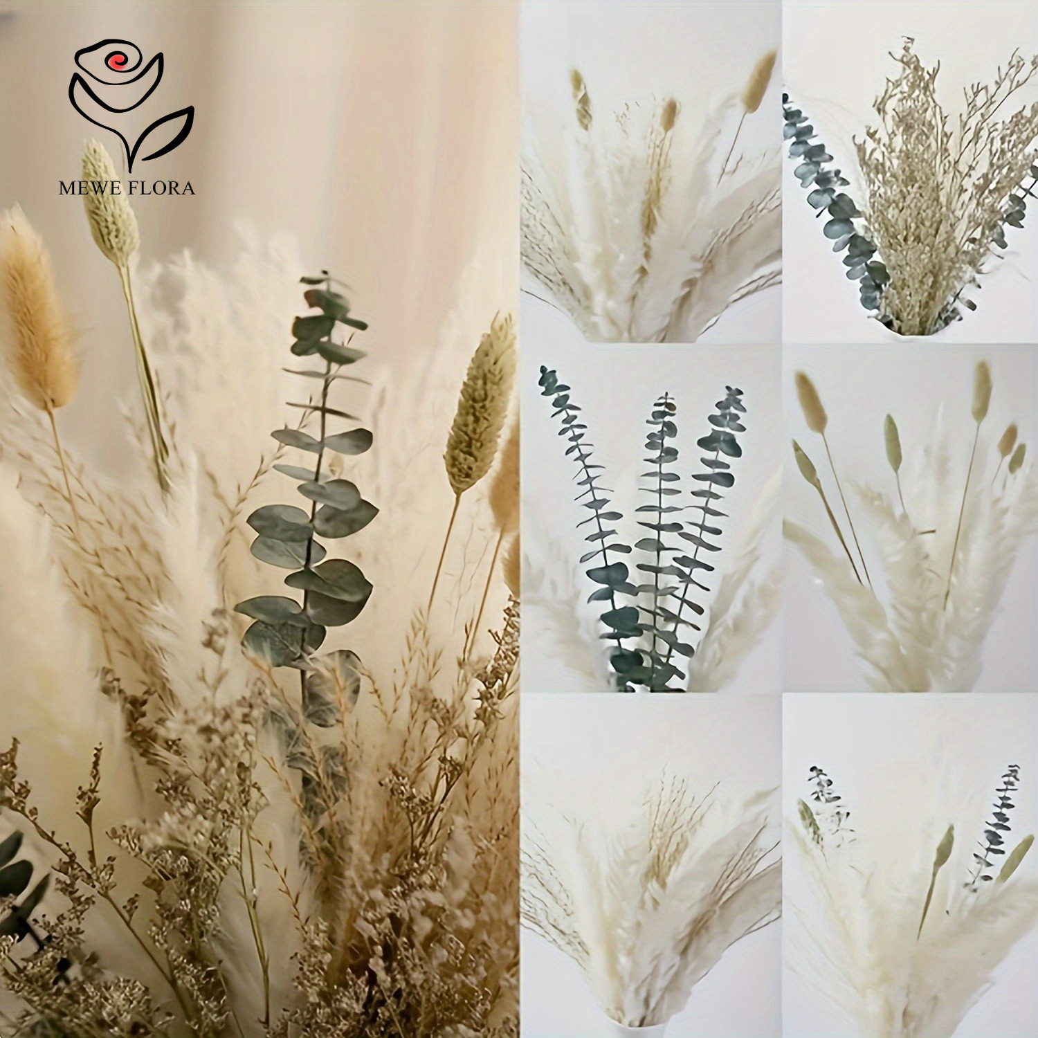 55PCS Elegant Pampas Dried Flo - Dried Flower Bouquet review and price