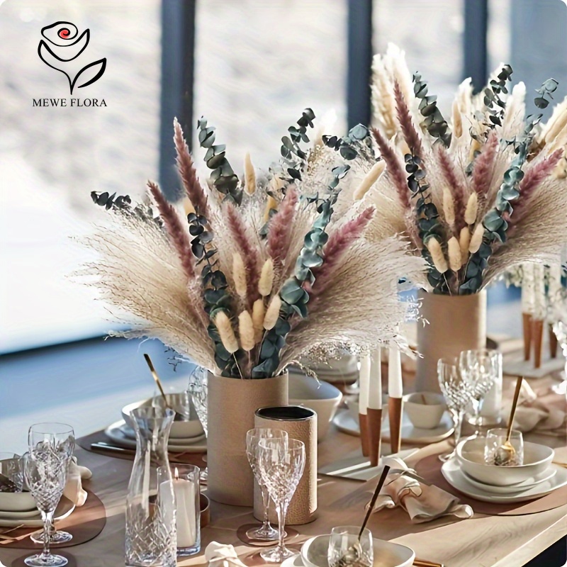 55PCS Elegant Pampas Dried Flo - Dried Flower Bouquet review and price