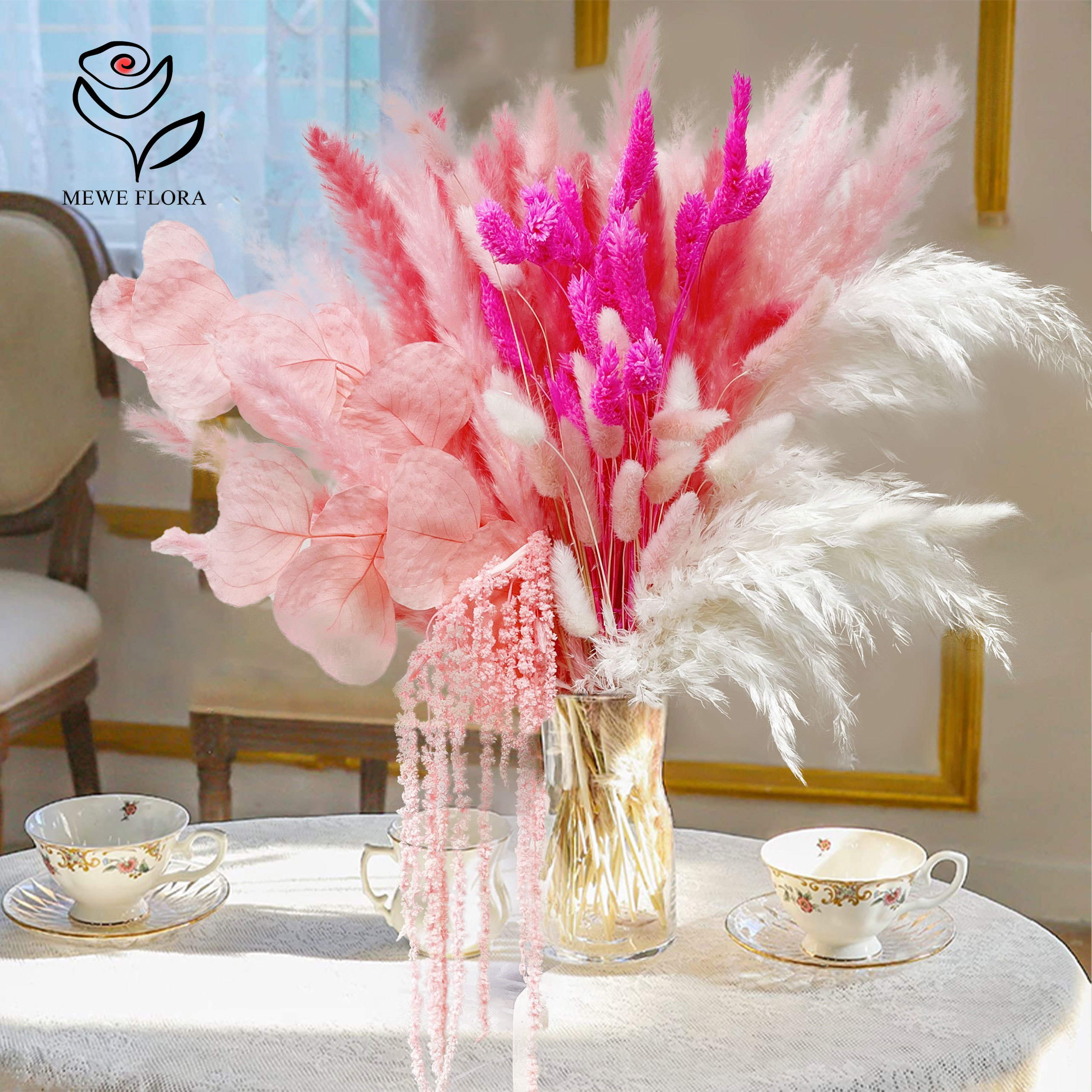 Natural Pampas Pink Dried Flow - Dried Flower Bouquet review and price