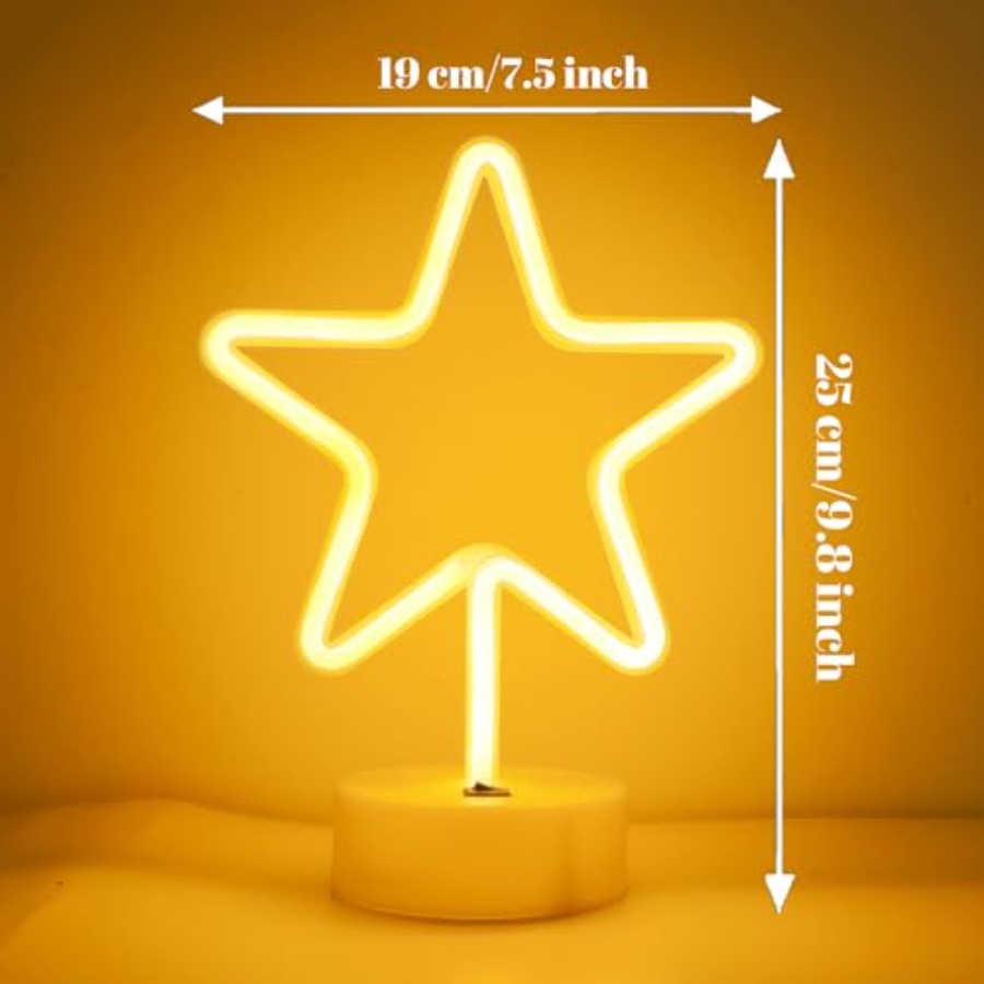 Warm White Star Shaped LED Neo - Home Decor Lamp review and price