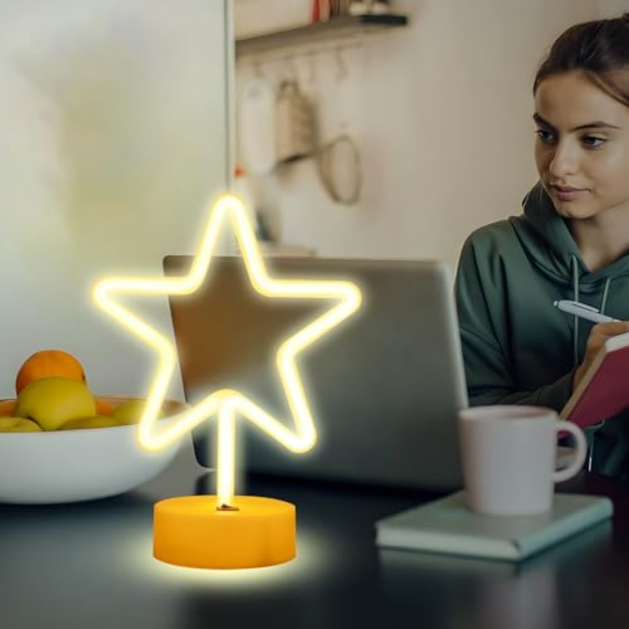 Warm White Star Shaped LED Neo - Home Decor Lamp review and price