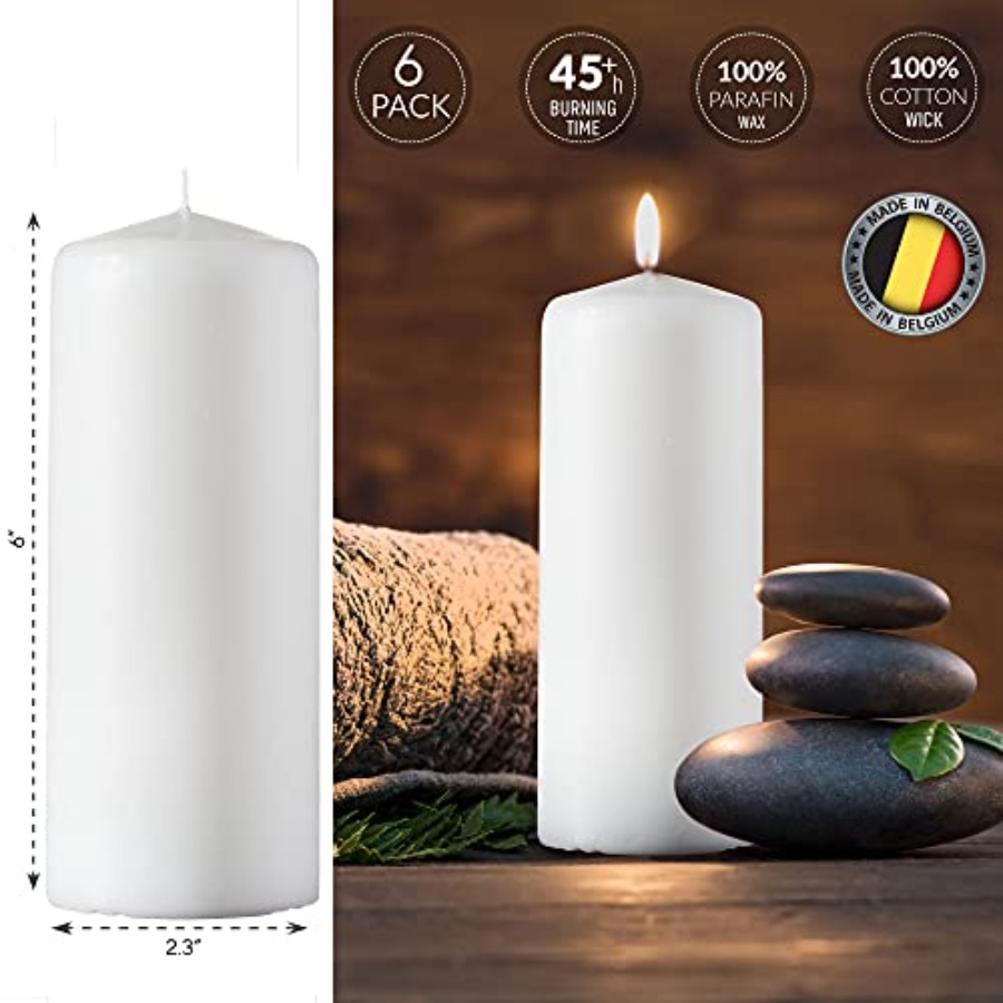 SPAAS White Dripless Pillar Ca - Home Decor White review and price