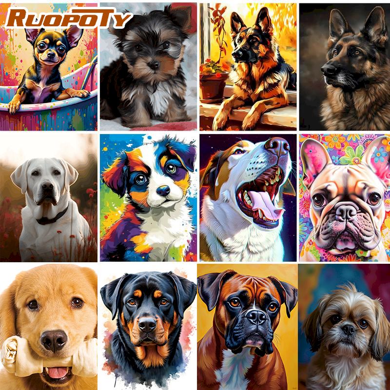 RUOPOTY Dog Diamond Painting H - Home Decor Diy Ideas review and price
