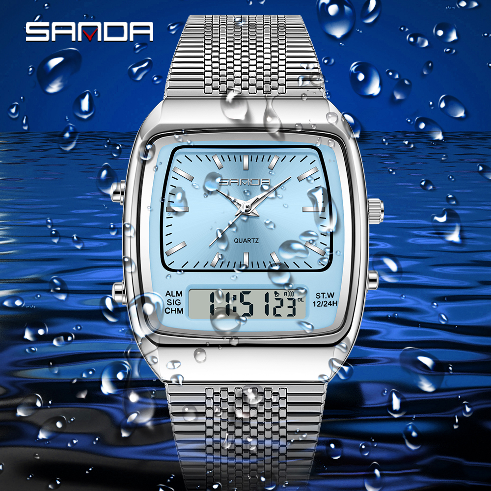 SANDA 3393 Retro Electronic Qu - Vintage Alarm Clock review and price