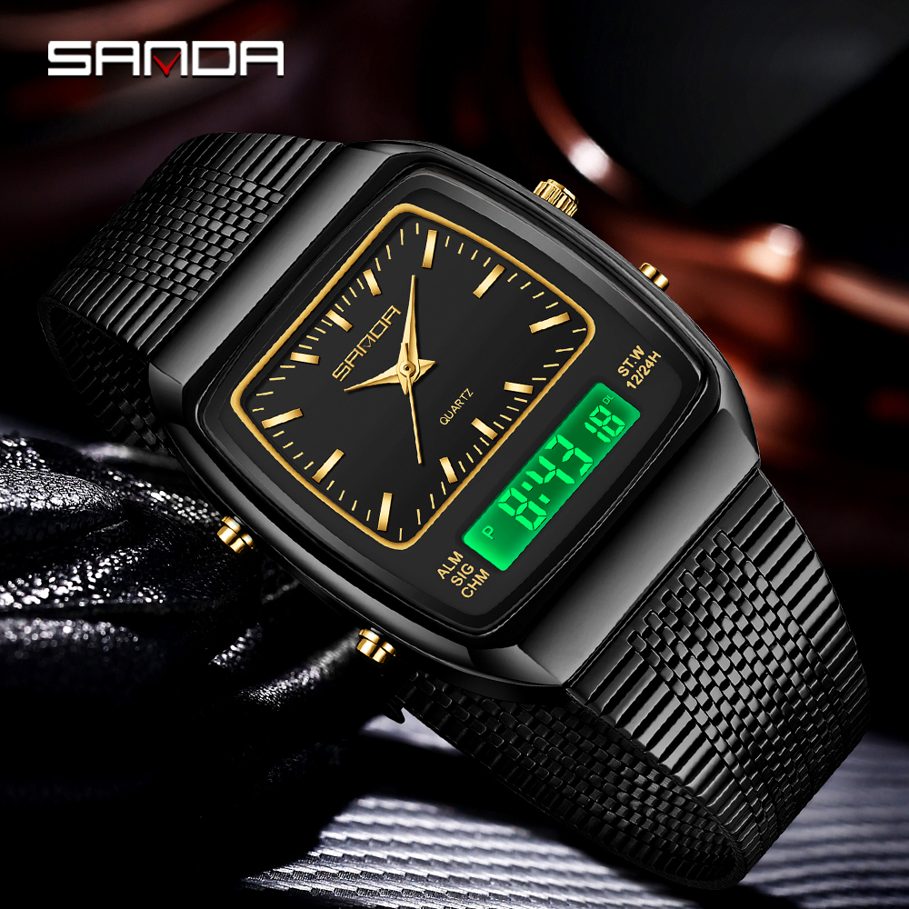 SANDA 3393 Retro Electronic Qu - Vintage Alarm Clock review and price