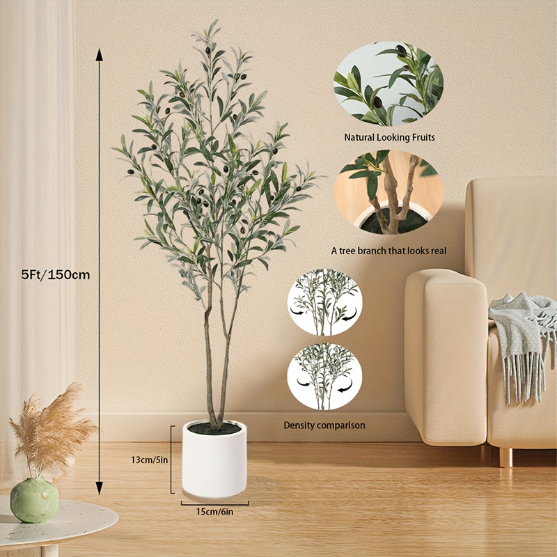 Artificial Olive Tree Set – 7F - Home Decor White review and price