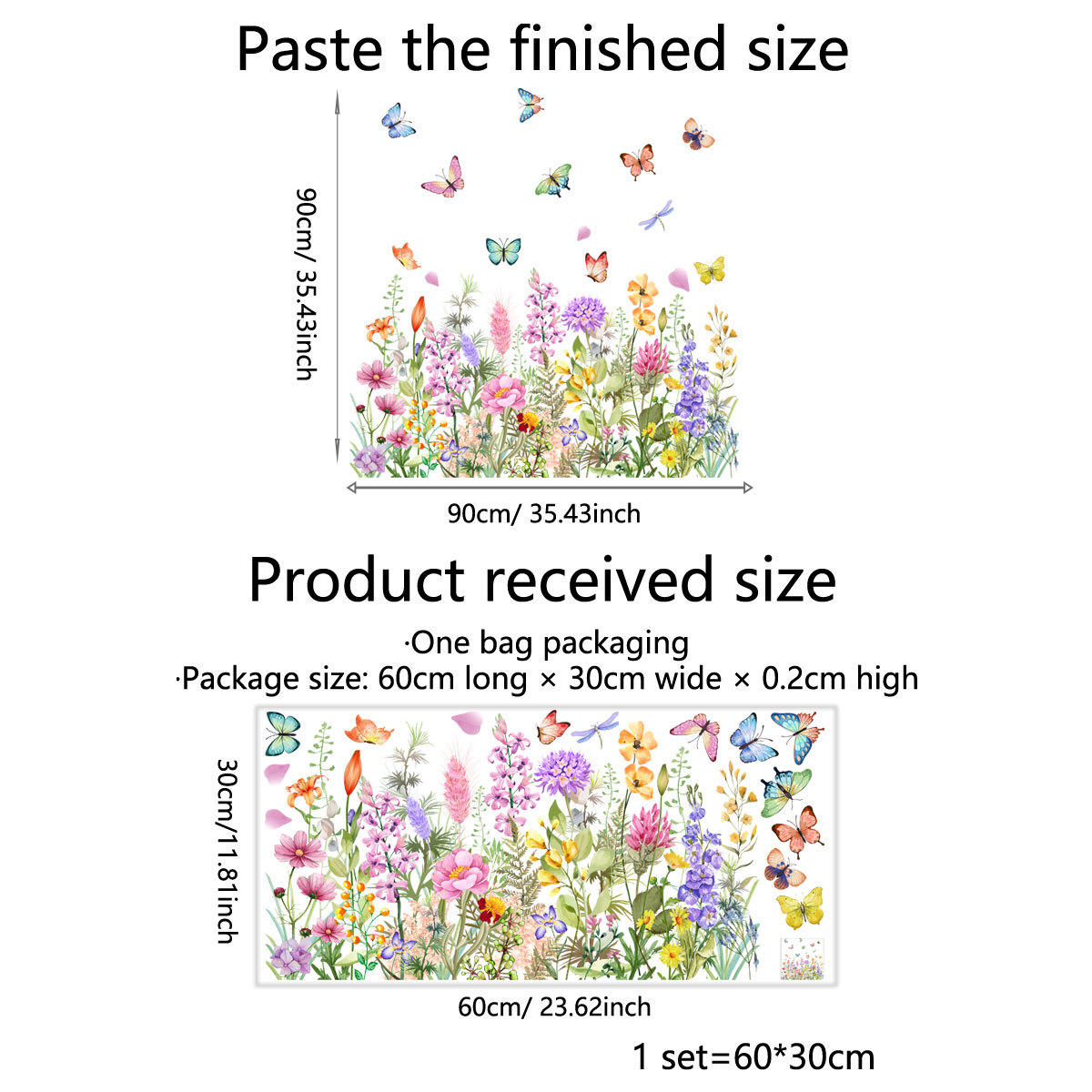 Watercolor Colored Flowers But - Home Decor Window Blinds review and price