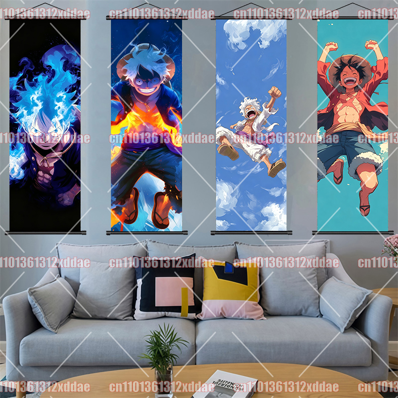 One Piece Scroll Painting Luff - Canvas Painting review and price