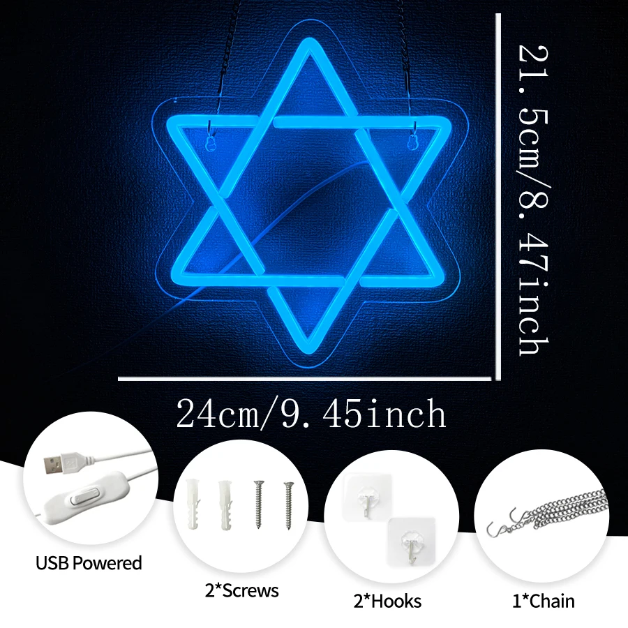 Star of David LED Lights for H - Home Decor Dallas review and price