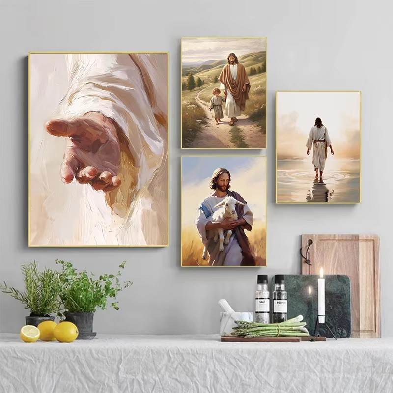 Classic Jesus Christ Walking o - Home Decor Jesus review and price