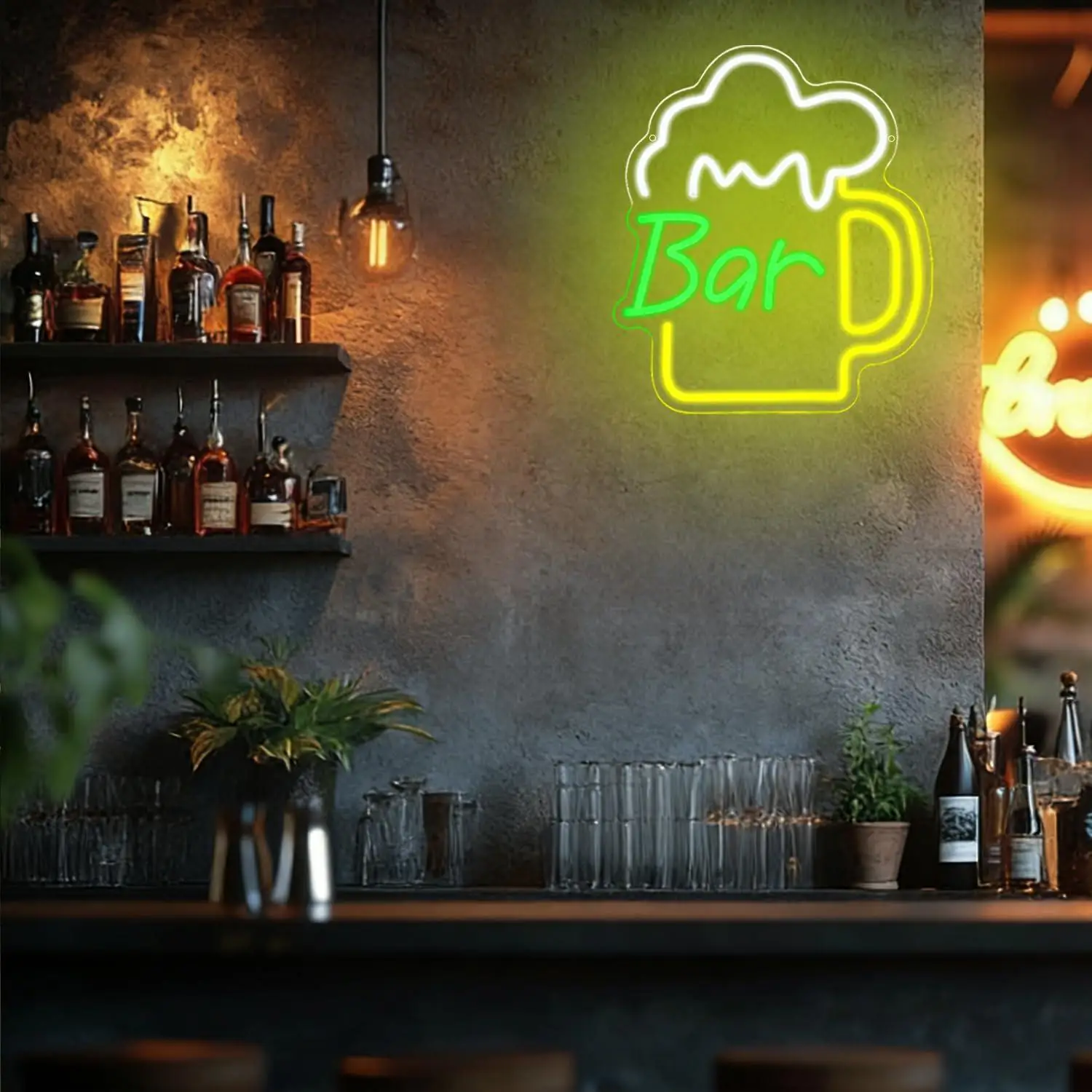 Beer Bar Neon Sign USB Dimmabl - Home Decor Shop review and price