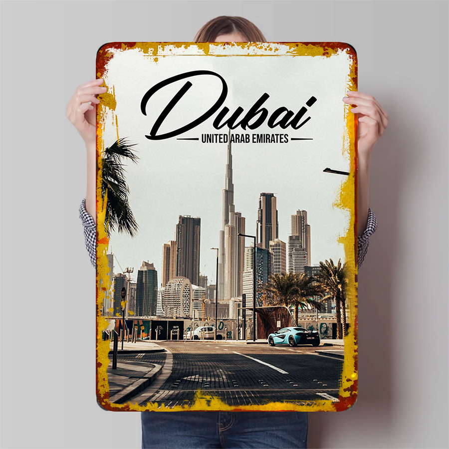 Dubai Skyline Metal Wall Art U - Home Decor Uae review and price