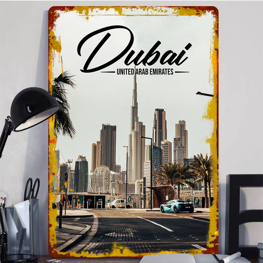 Dubai Skyline Metal Wall Art U - Home Decor Uae review and price