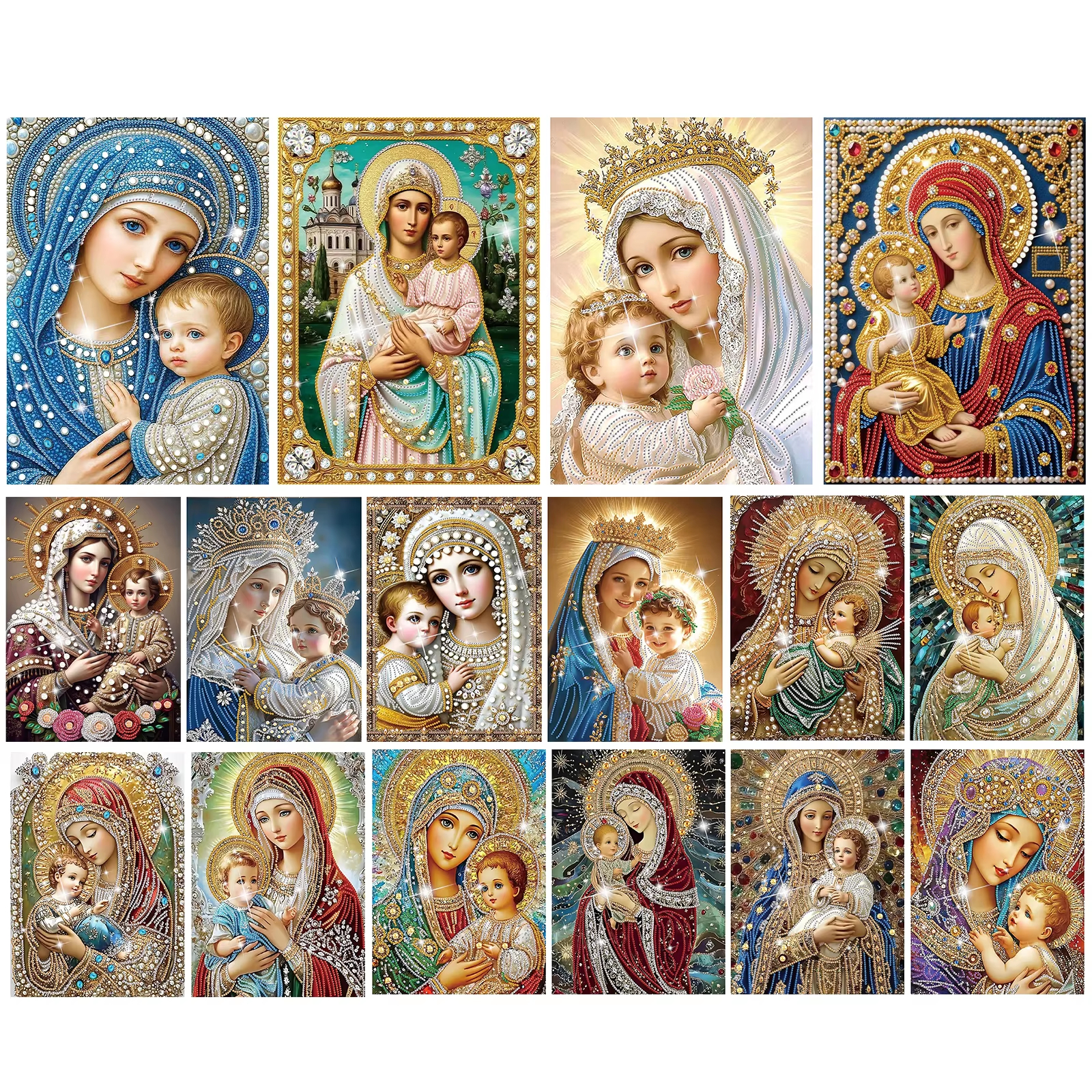 Virgin Mary Partial DIY 5D Dri - Home Decor Diy Ideas review and price