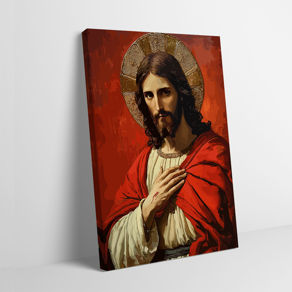Portrait of Jesus Christ With  - Home Decor Jesus review and price