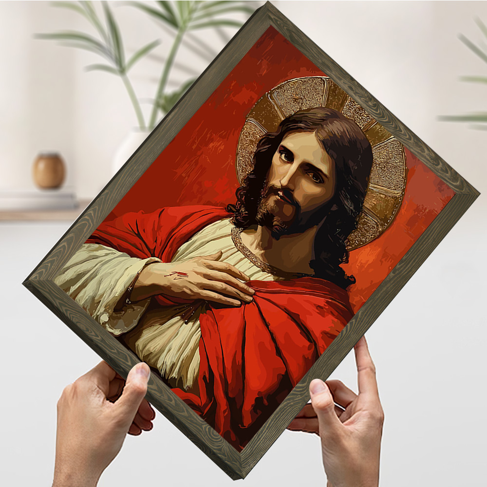 Portrait of Jesus Christ With  - Home Decor Jesus review and price