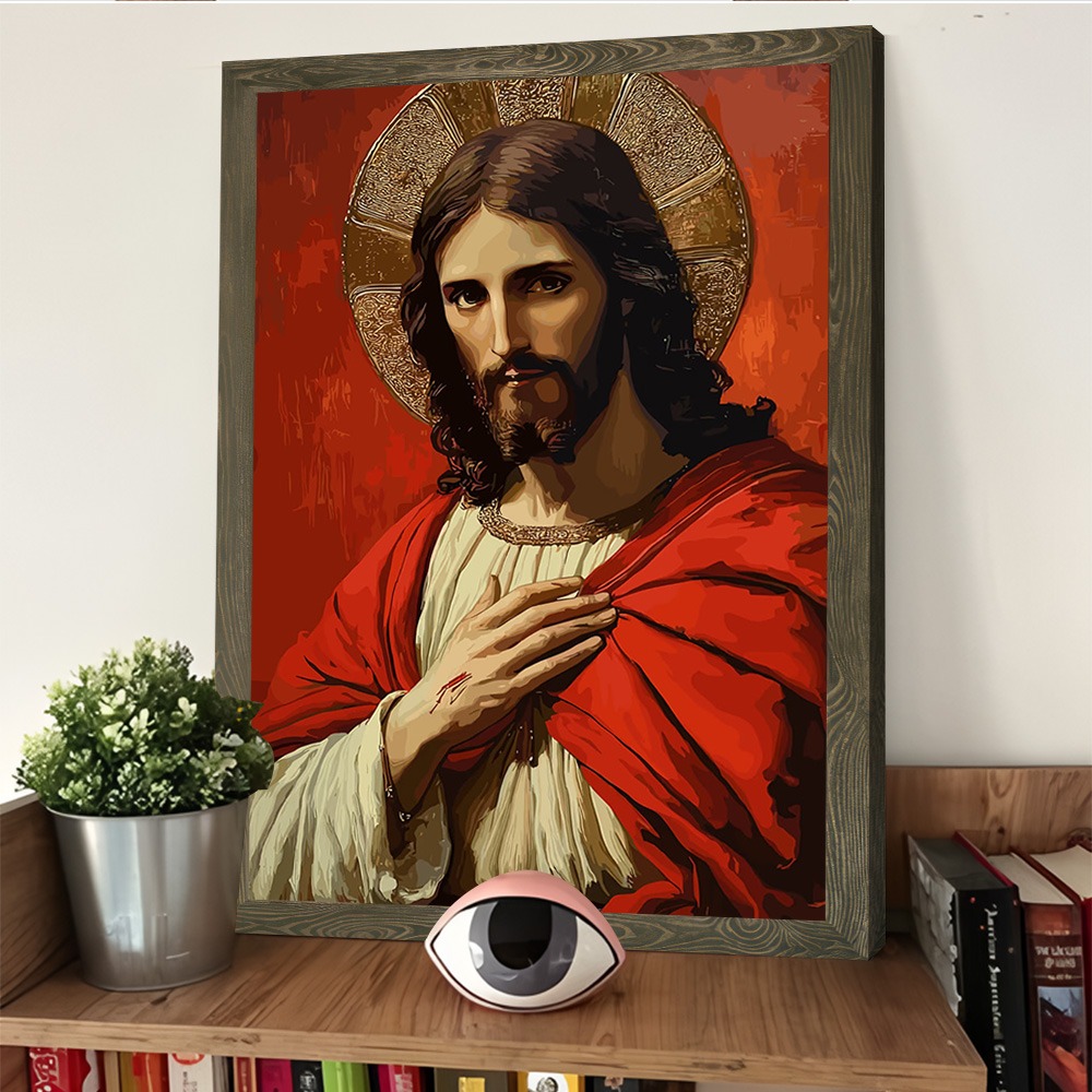Portrait of Jesus Christ With  - Home Decor Jesus review and price