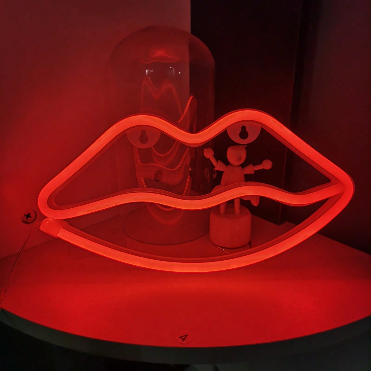 1 Pack Red Lips LED Neon Sign, - Home Decor Lamp review and price
