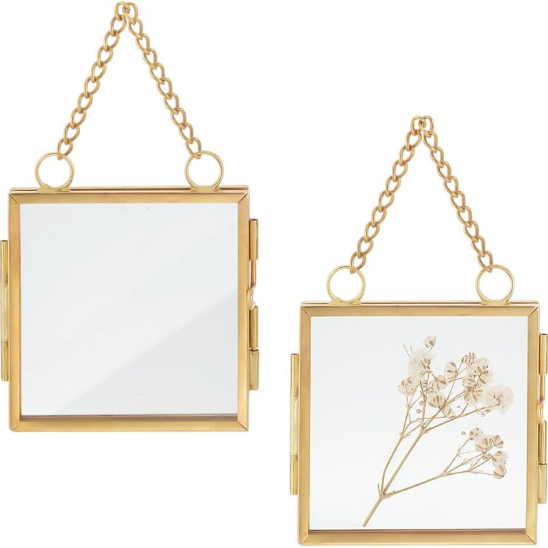 Simple metal photo frame, high - Dried Flower Bouquet review and price