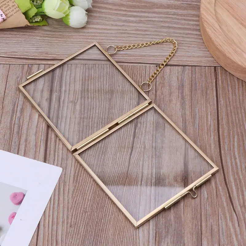 Simple metal photo frame, high - Dried Flower Bouquet review and price