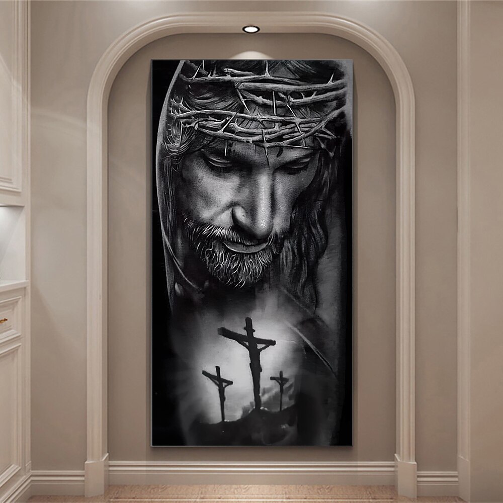 Crown of Thorns Jesus Canvas W - Home Decor Jesus review and price