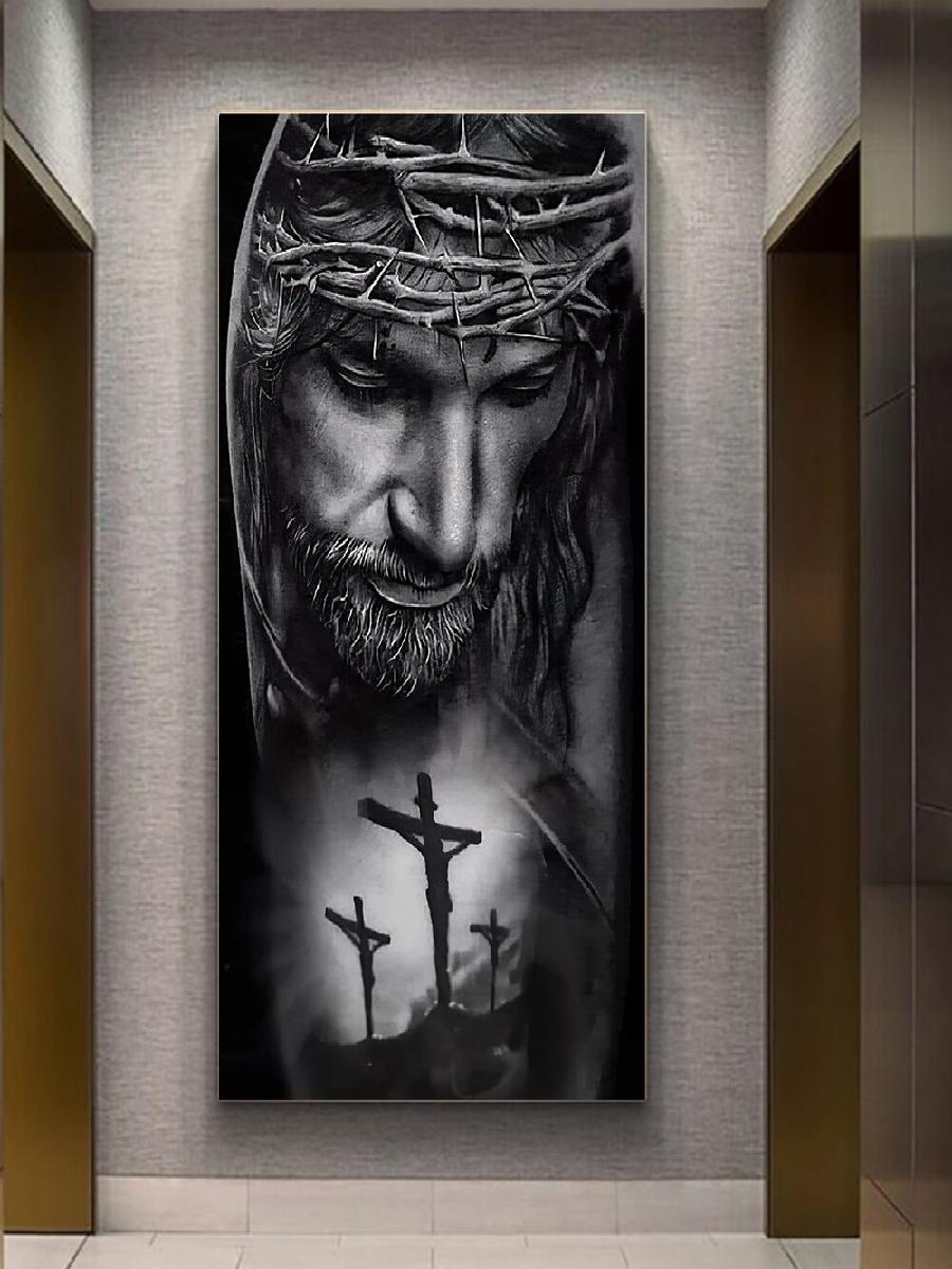 Crown of Thorns Jesus Canvas W - Home Decor Jesus review and price