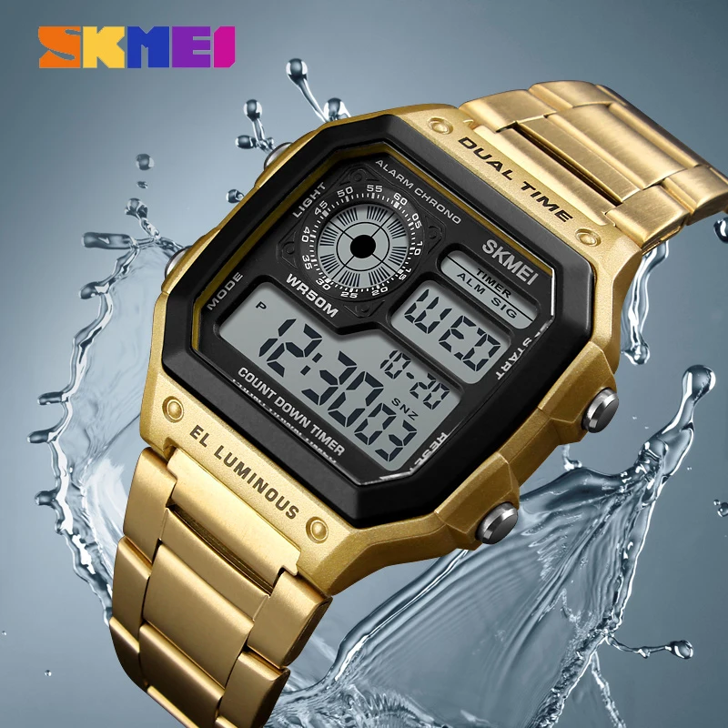 SKMEI 1335 Digital Watch for M - Vintage Alarm Clock review and price