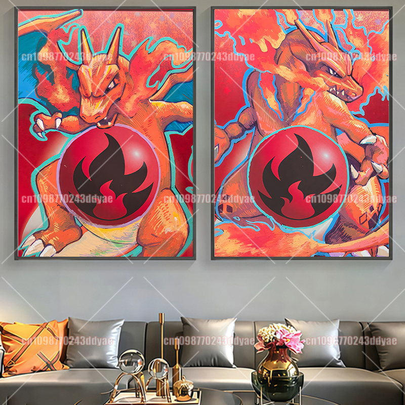 Anime Pokémon Gengar Mewtwo Ch - Canvas Painting review and price