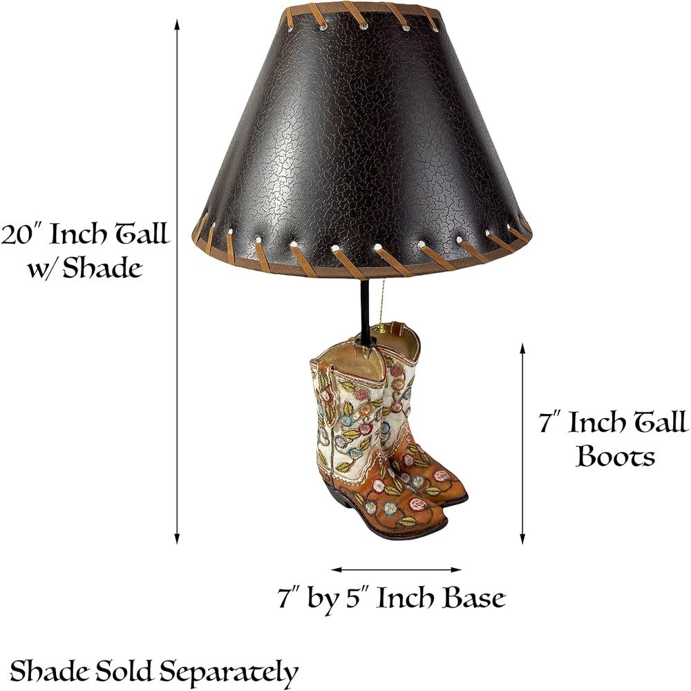 Western Cowboy Boot Table Lamp - Home Decor Lamp review and price